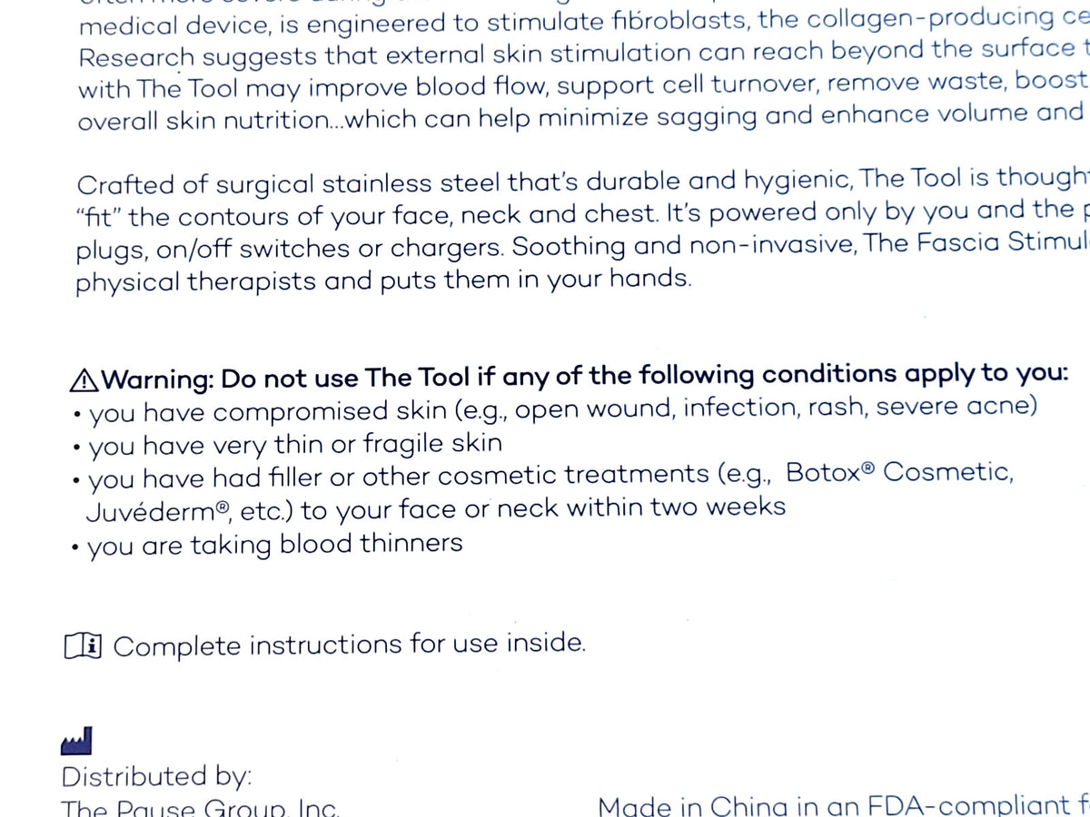 Fascia Stimulating Tool for Skin Tightening & Elasticity Improvement