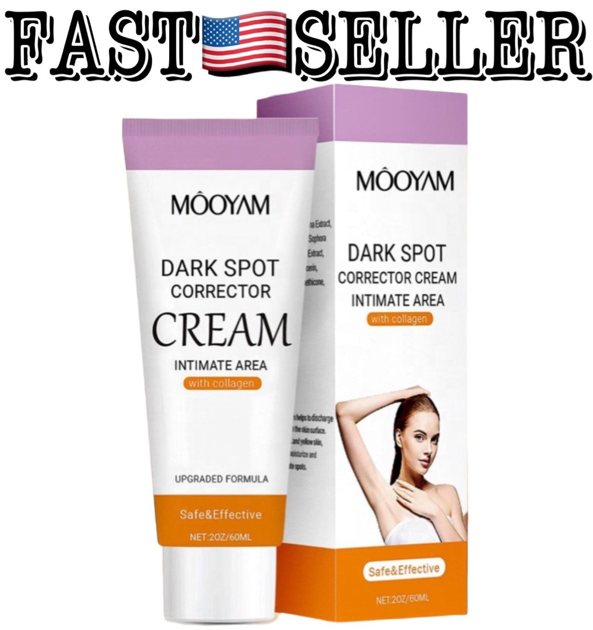 Dark Spot Corrector Cream for Underarms & Elbows - 2oz (60ml)