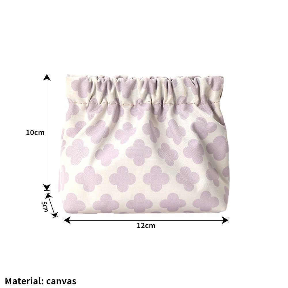 Mini Storage Bag for Cosmetics and Small Items - Portable Canvas Pouch