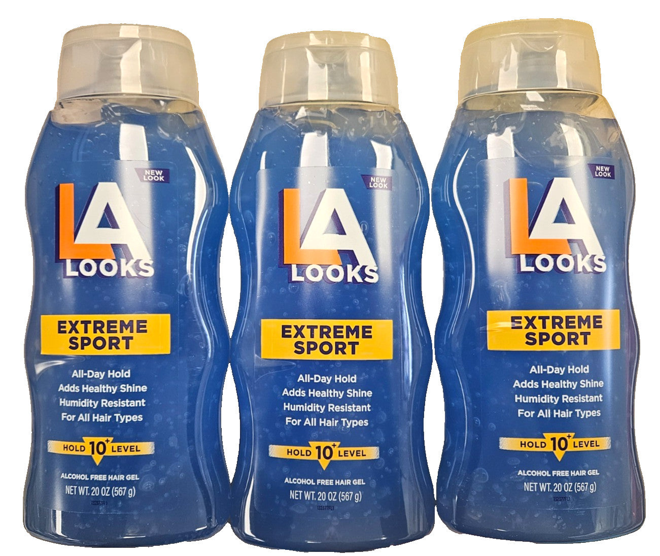 Hair Gel Extreme SPORT 20oz - 3 Pack, Long-lasting, Blue