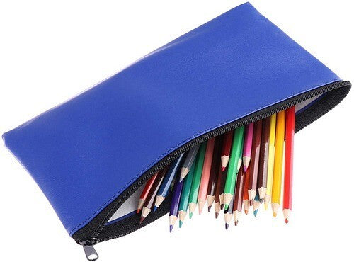 10 Pack Blue Bank Deposit Bags 11x6 Inch Water-Resistant Cash & Receipt Pouches