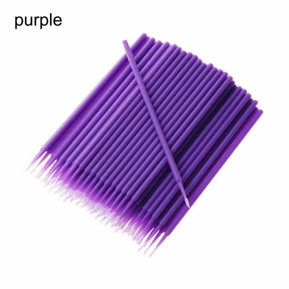 100Pcs Mini Car Touch-Up Paint Micro Brushes 1.5mm Detailing Tools