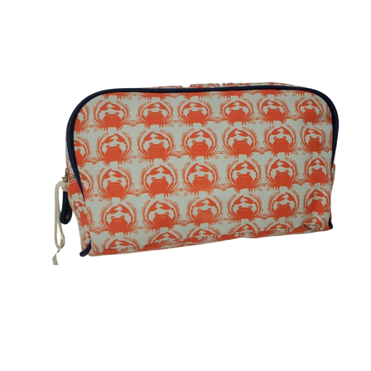 Large Nautical Crab Design Cosmetic Bag for Travel & Makeup Storage