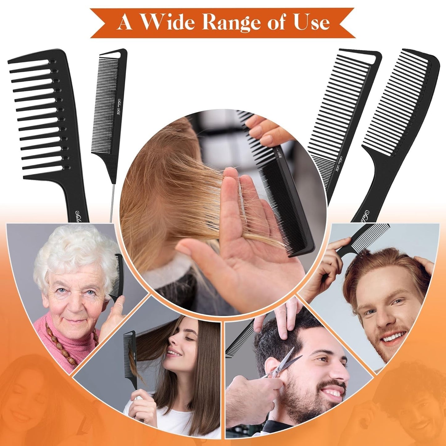 All-in-One Hair Comb Set - Durable Anti-Static Styling Tools for Men & Women