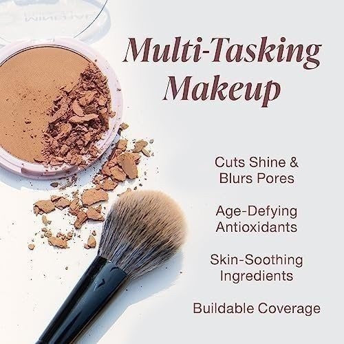 Deep Skin Mineral Fusion Pressed Powder Foundation - Matte Finish, 0.32 oz