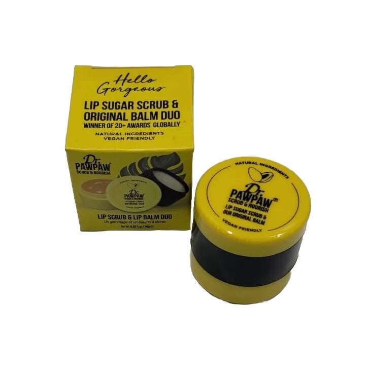 Lip Scrub & Nourishing Lip Balm Duo - Exfoliate & Hydrate Lips
