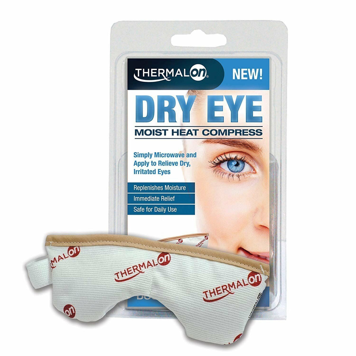 Moist Heat Eye Compress Reusable Dry Eye Mask for Moisture Replenishment