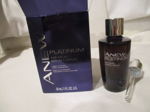 Platinum Age Delay Serum with Antioxidants, B3 & B5, Peptides - 1oz