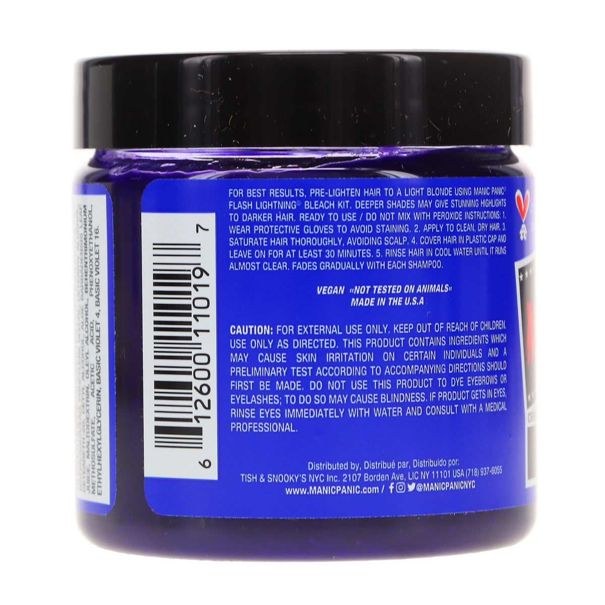 Lie Locks Hair Dye - Indigo Purple-Blue 4 oz
