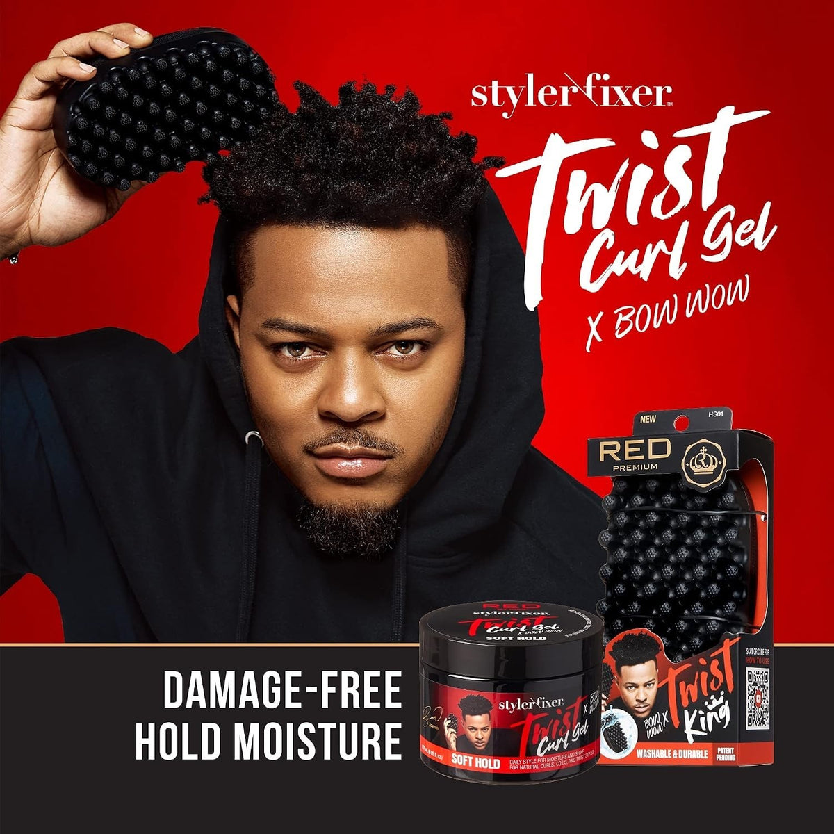 Curl Twist Gel for Afro Hair - Soft Hold, Moisturizing