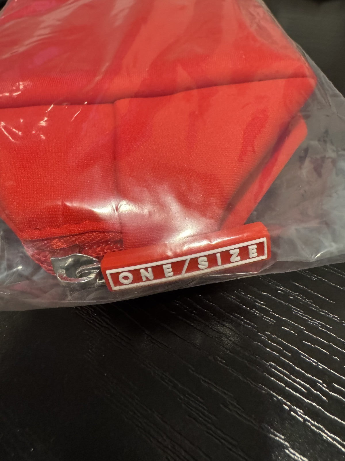 Red Makeup Bag with Zipper - Travel Cosmetic Organizer by Patrick Starr