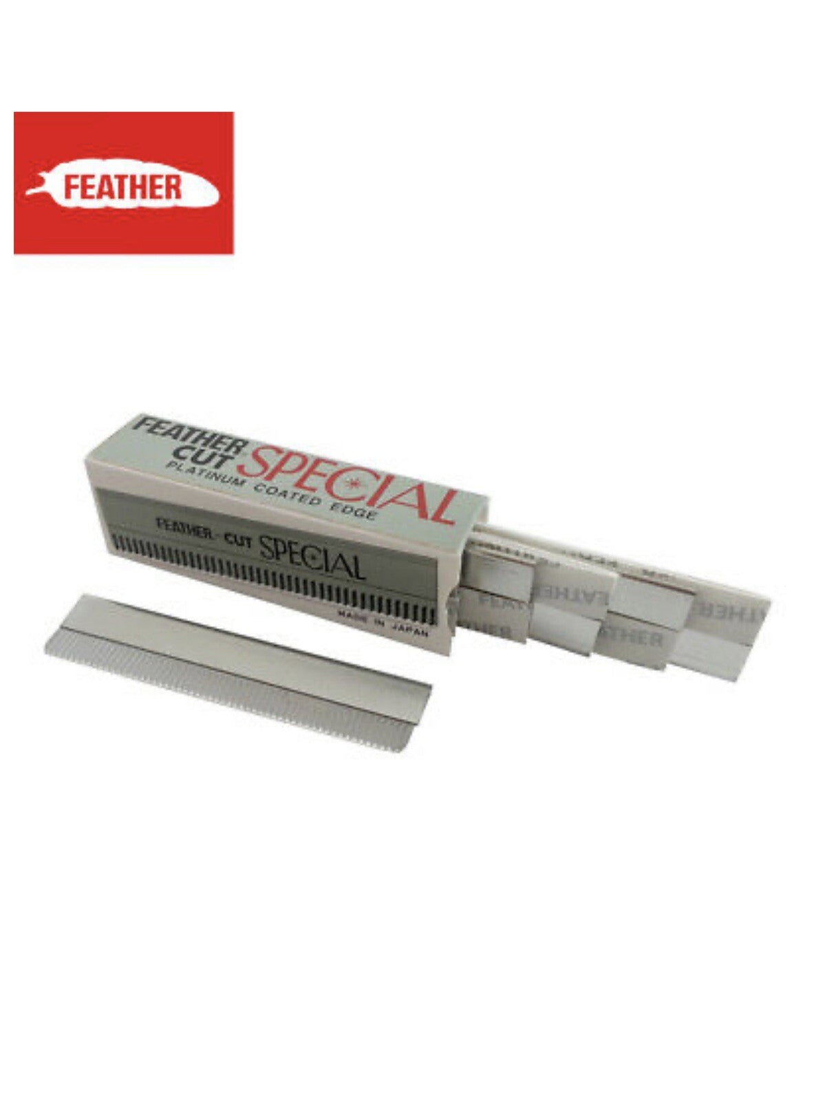 FEATHER CUT STAINLESS X 100PCS BLADE HAIR STYLING RAZOR THINNING