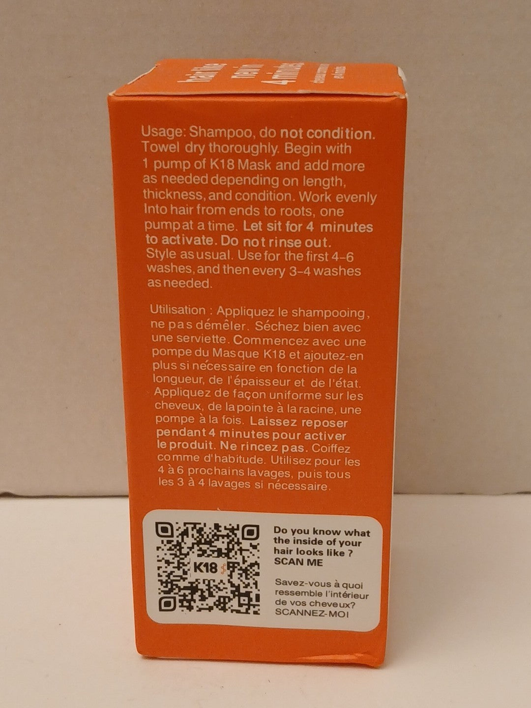 K18 Leave-In Molecular Hair Repair Mask 1.7 fl oz / 50 ml - Deep Nourishing Treatment
