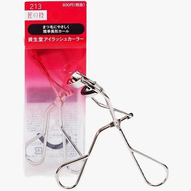 Eyelash Curler with Refill Pad - Stainless Steel Lash Tool Japan