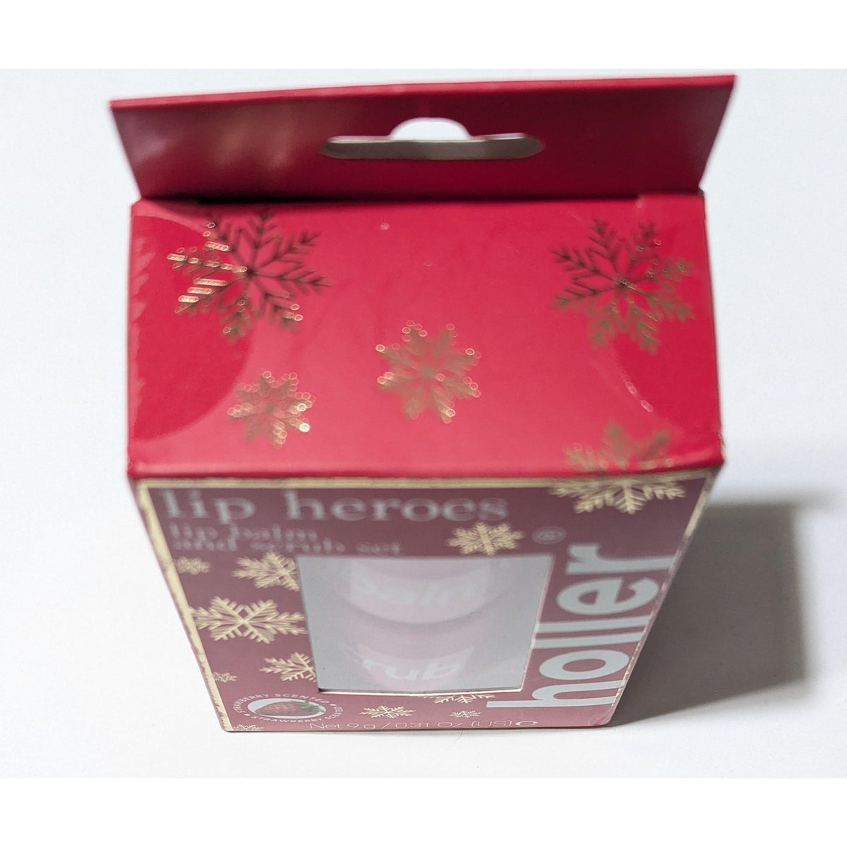 Lip Balm & Scrub Set with Strawberry Scent - Vegan, Hydrating, 2 Pieces