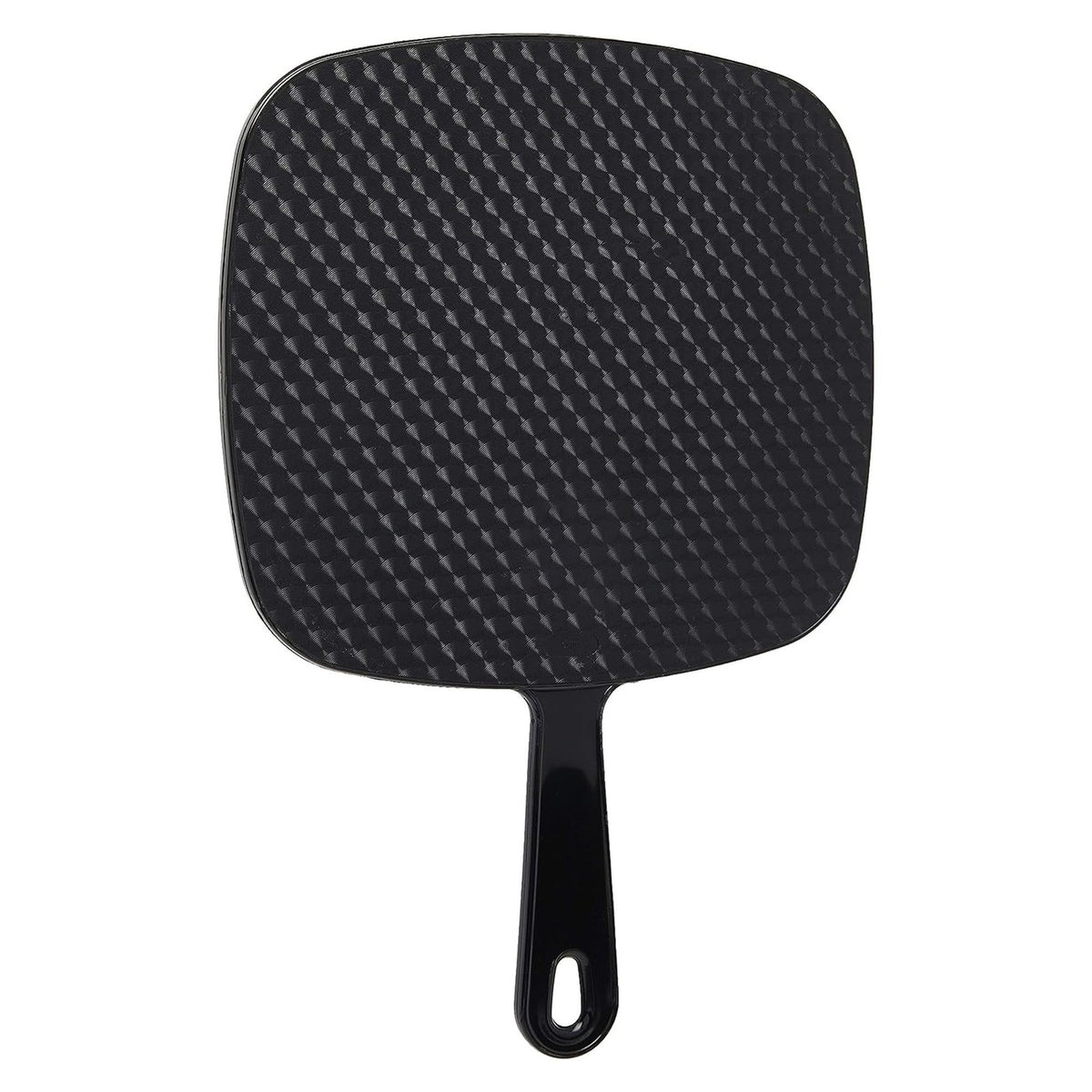 Professional Handheld Mirror with Handle - 12x9 Inches, Black