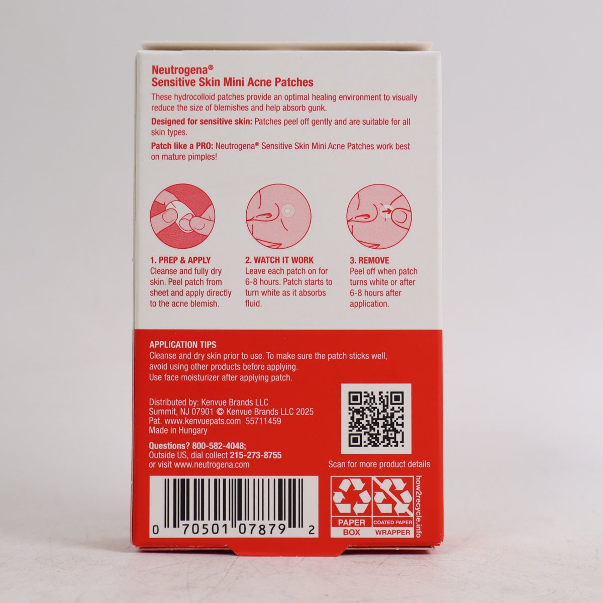 Neutrogena Sensitive Skin Patch Minis - 36 Count, Fragrance-Free Acne Patches Set