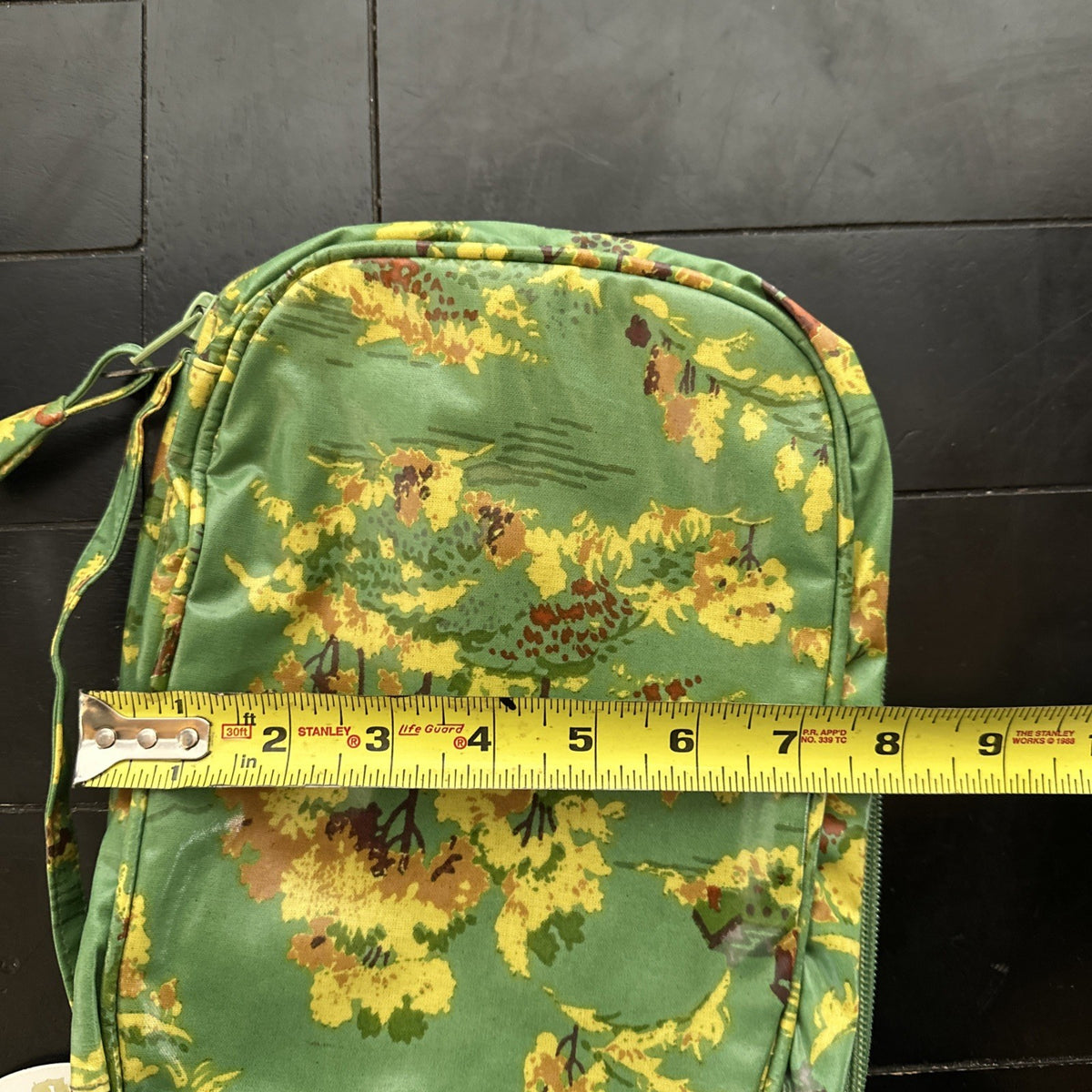 Travel Cosmetic Bag with Oil Print - Jade Countryside Design