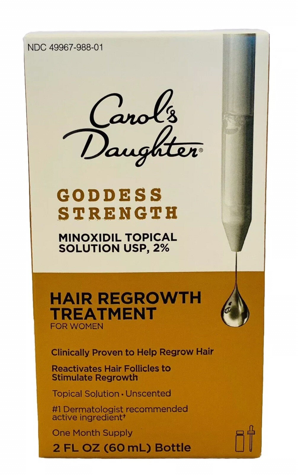 2 Pk Carol's Daughter GODDESS STRENGTH HAIR REGROWTH TREATMENT