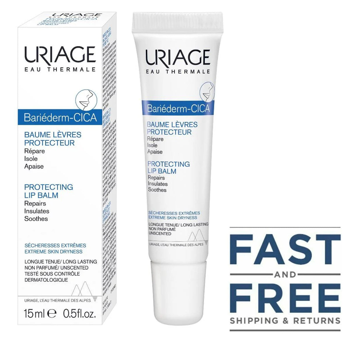 Lip Balm for Dry Lips Repairing Balm 15ml Water-Resistant Nourishing