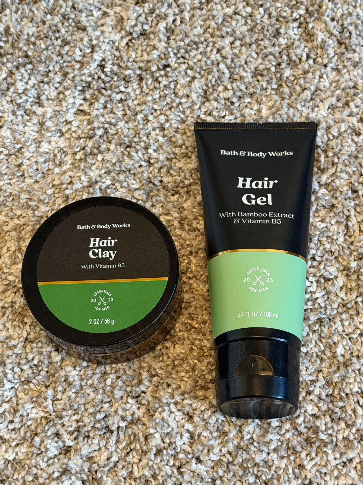 Men's Hair Gel and Hair Clay Set - Styling Products for Men