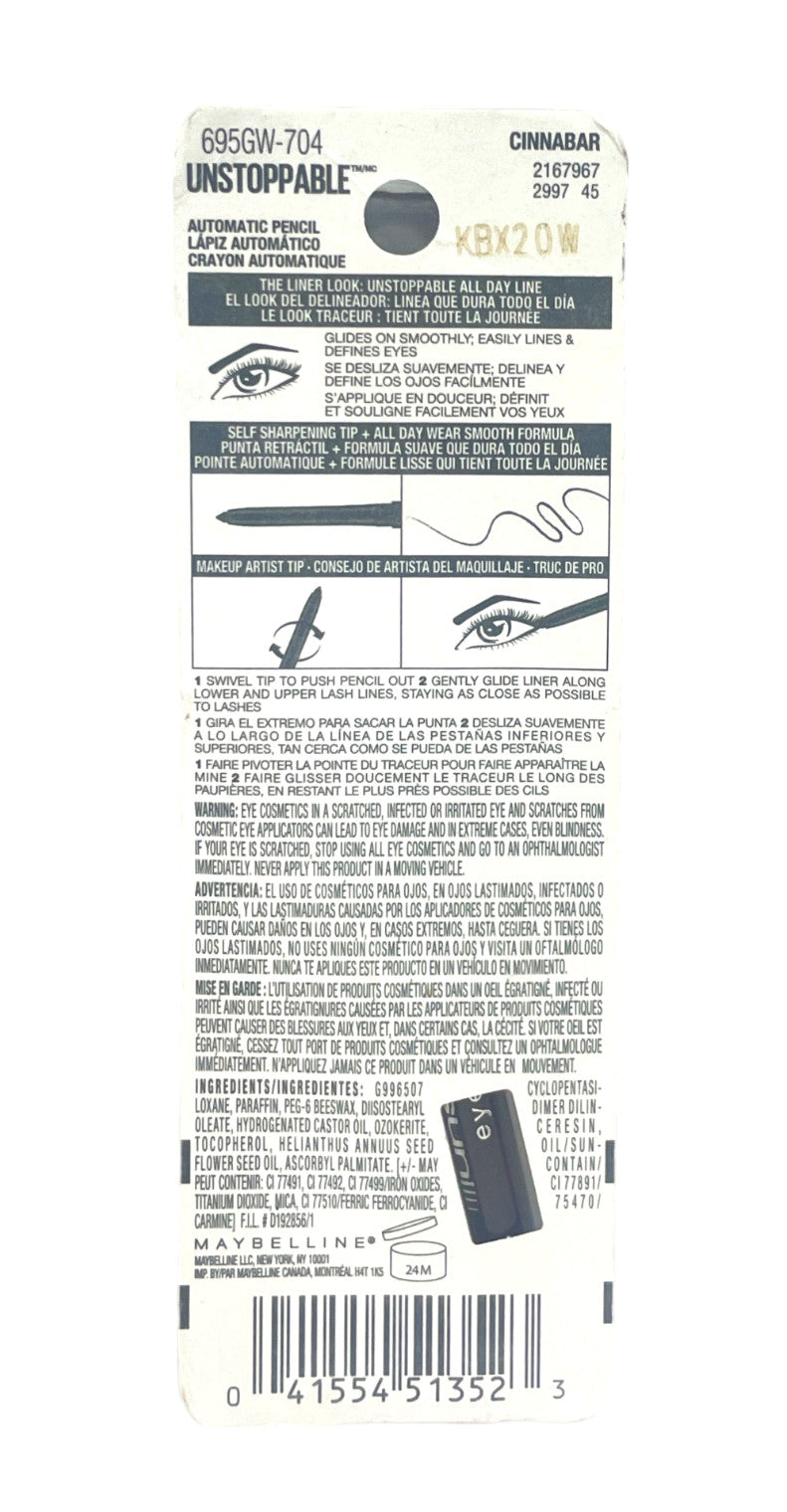 Maybelline Waterproof Automatic Pencil Eyeliner - Multiple Shades