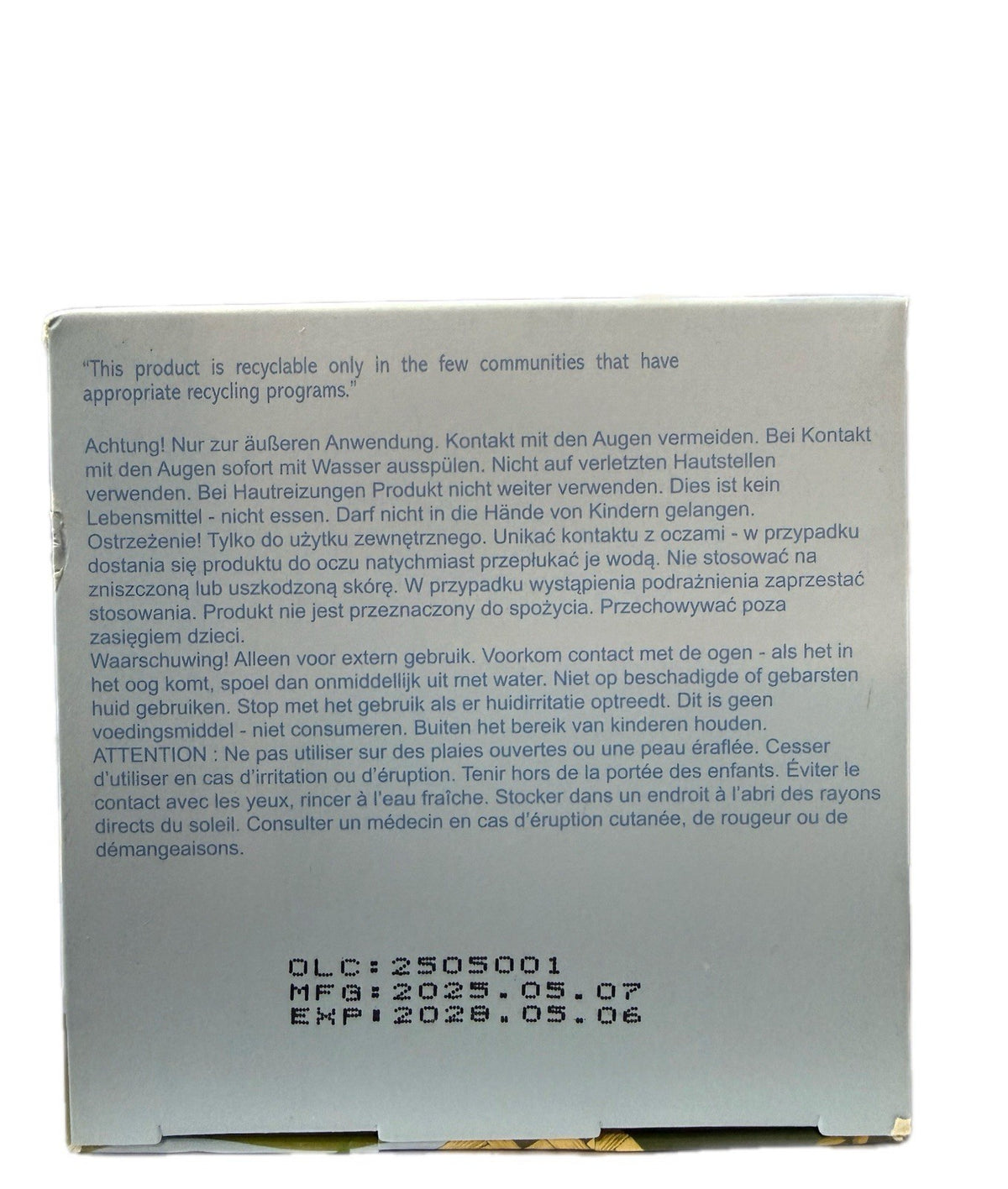 Rice Bran Face Cream with Hyaluronic Acid 3.4 oz