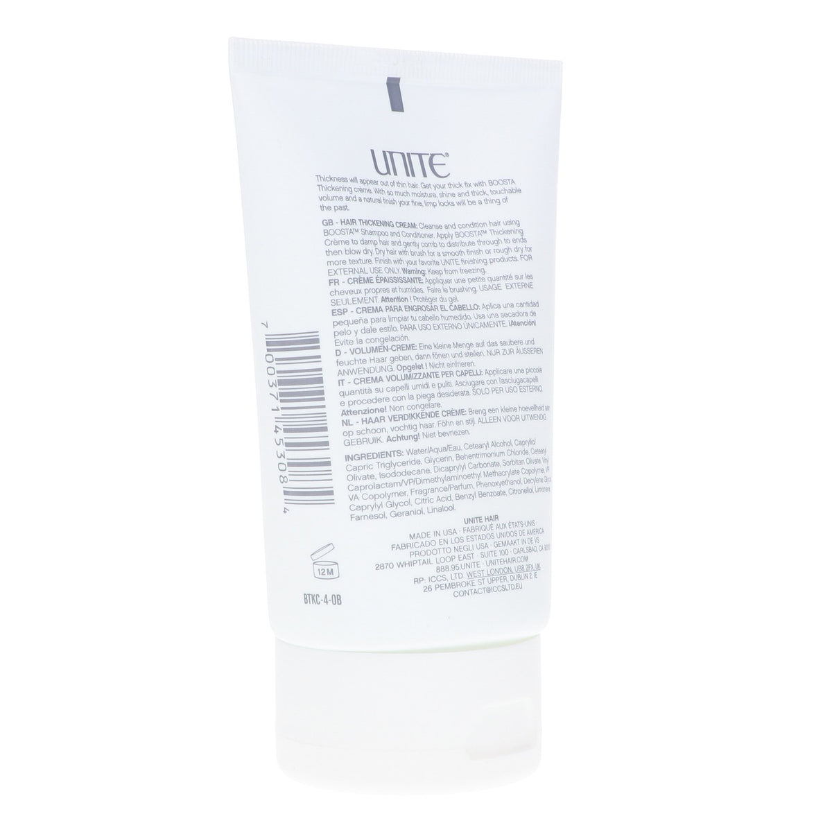 Hair Thickening Cream - Volume Enhancing Hair Styling Treatment 4 oz