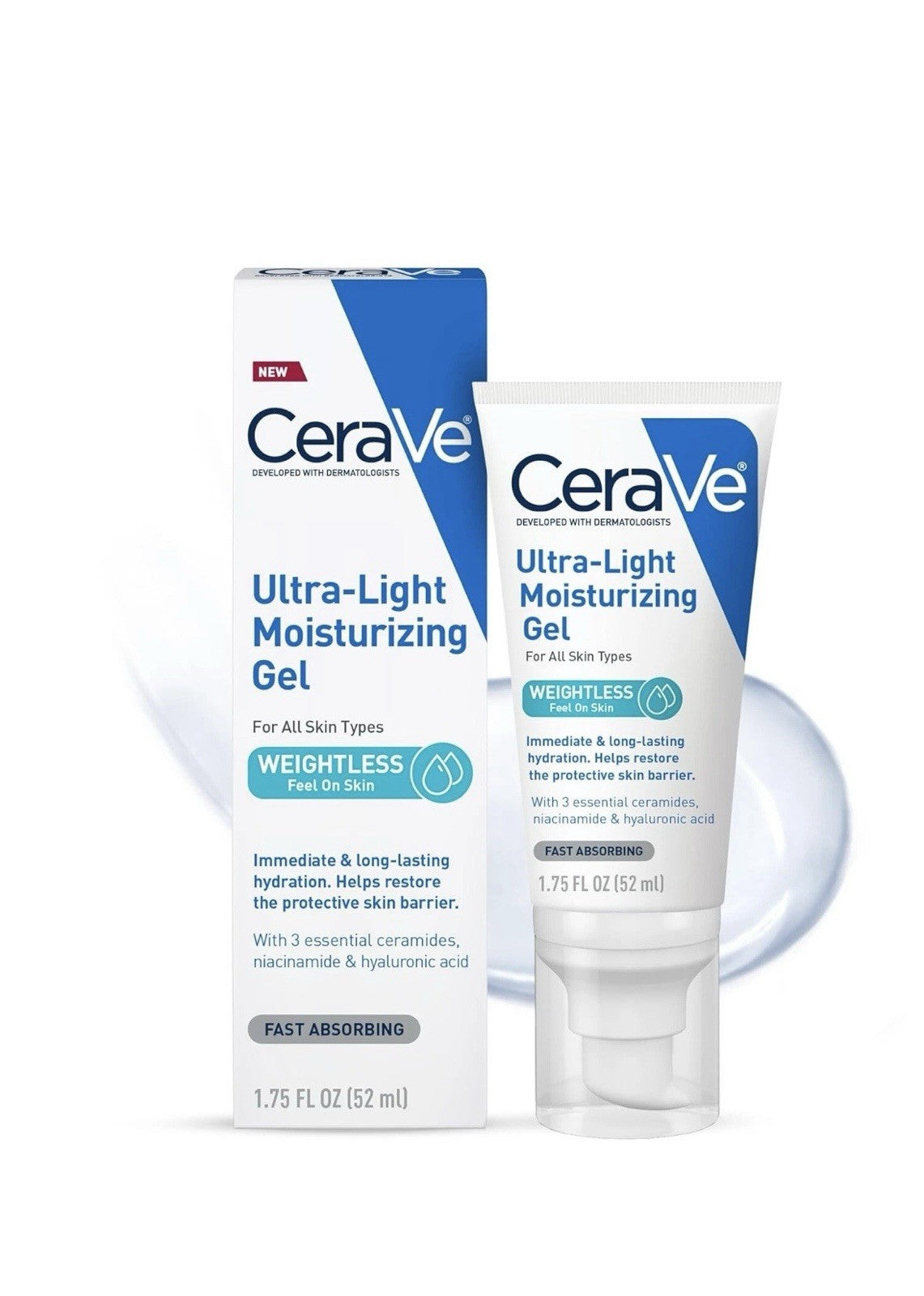 Ultra-Light Facial Moisturizing Gel - Fragrance Free, Oil-Free, 1.75 FL Oz