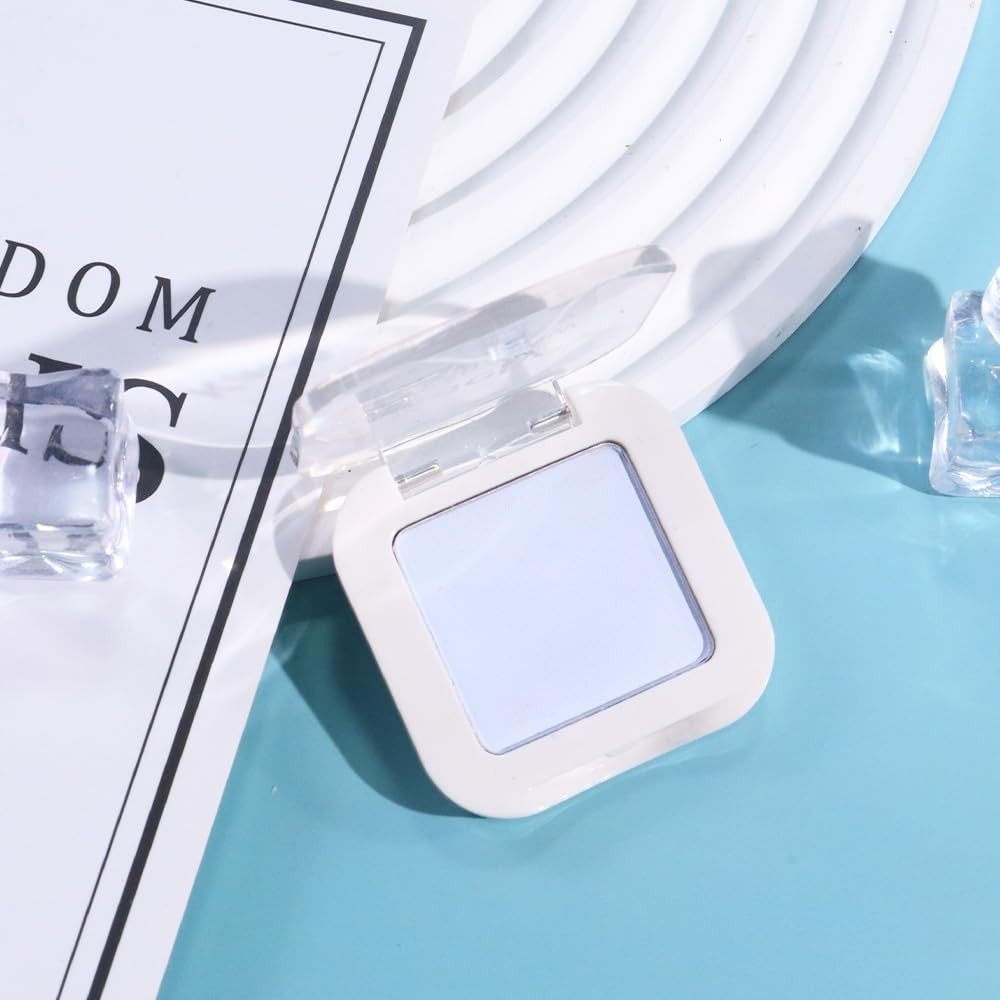 Light Blue Matte Eyeshadow Palette - Pastel Sky Blue Natural Colors