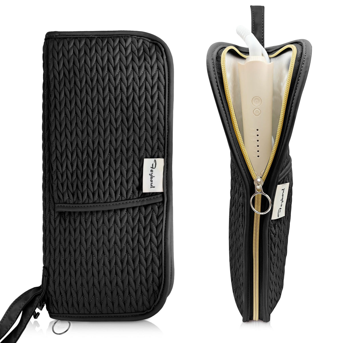 Heat-Resistant Travel Hair Tool Organizer Bag for Curling Iron & Flat Iron