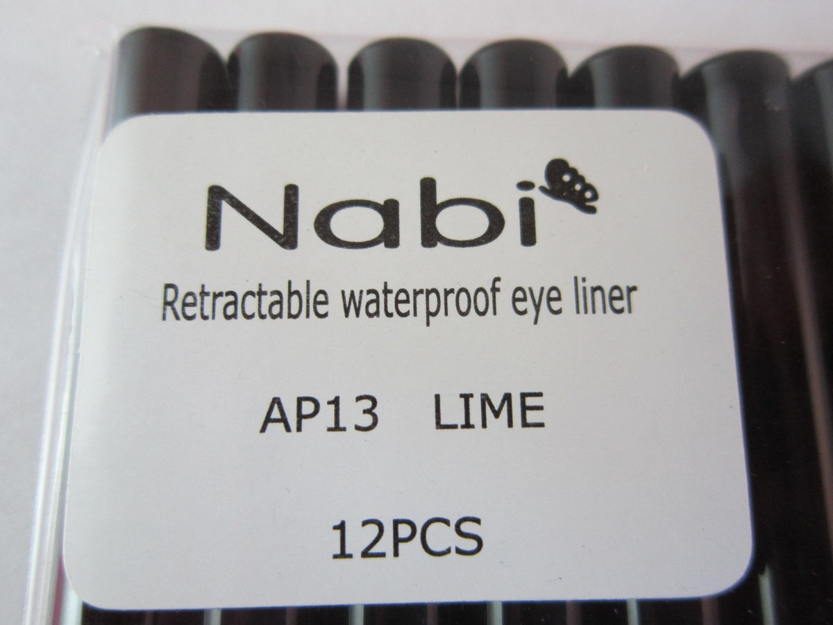 Retractable Waterproof Eyeliner Set - All Colors, 12pcs Lot, Safe & Smudge-Proof