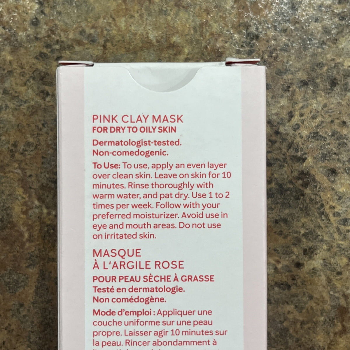 Pink Clay Face Mask - 3 oz Full Size