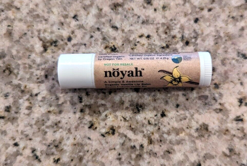 Organic Vanilla Lip Balm - Full Size 0.15 Oz Sealed