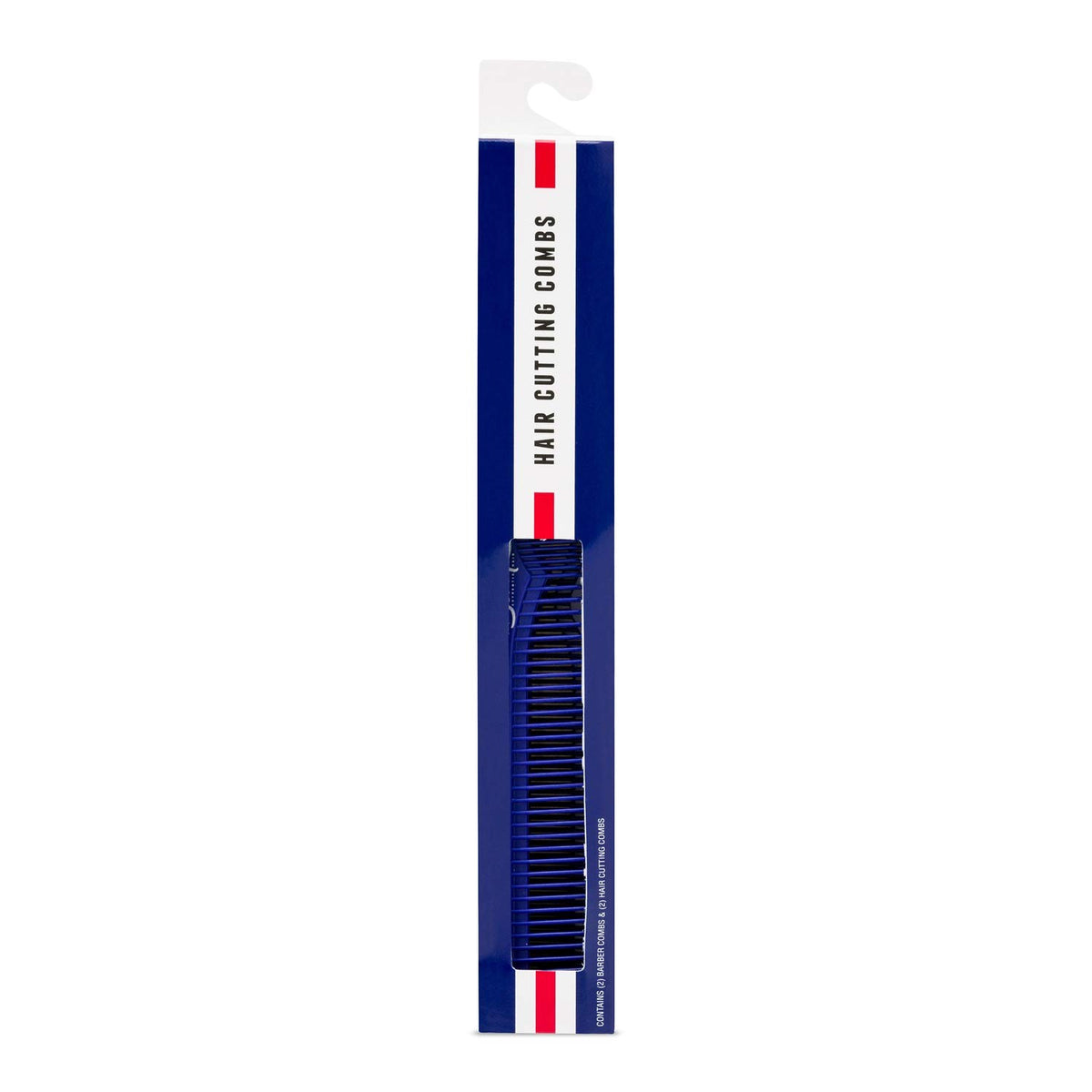 Professional Carbon Styling & Cutting Combs Set - Blue, 4 Pack