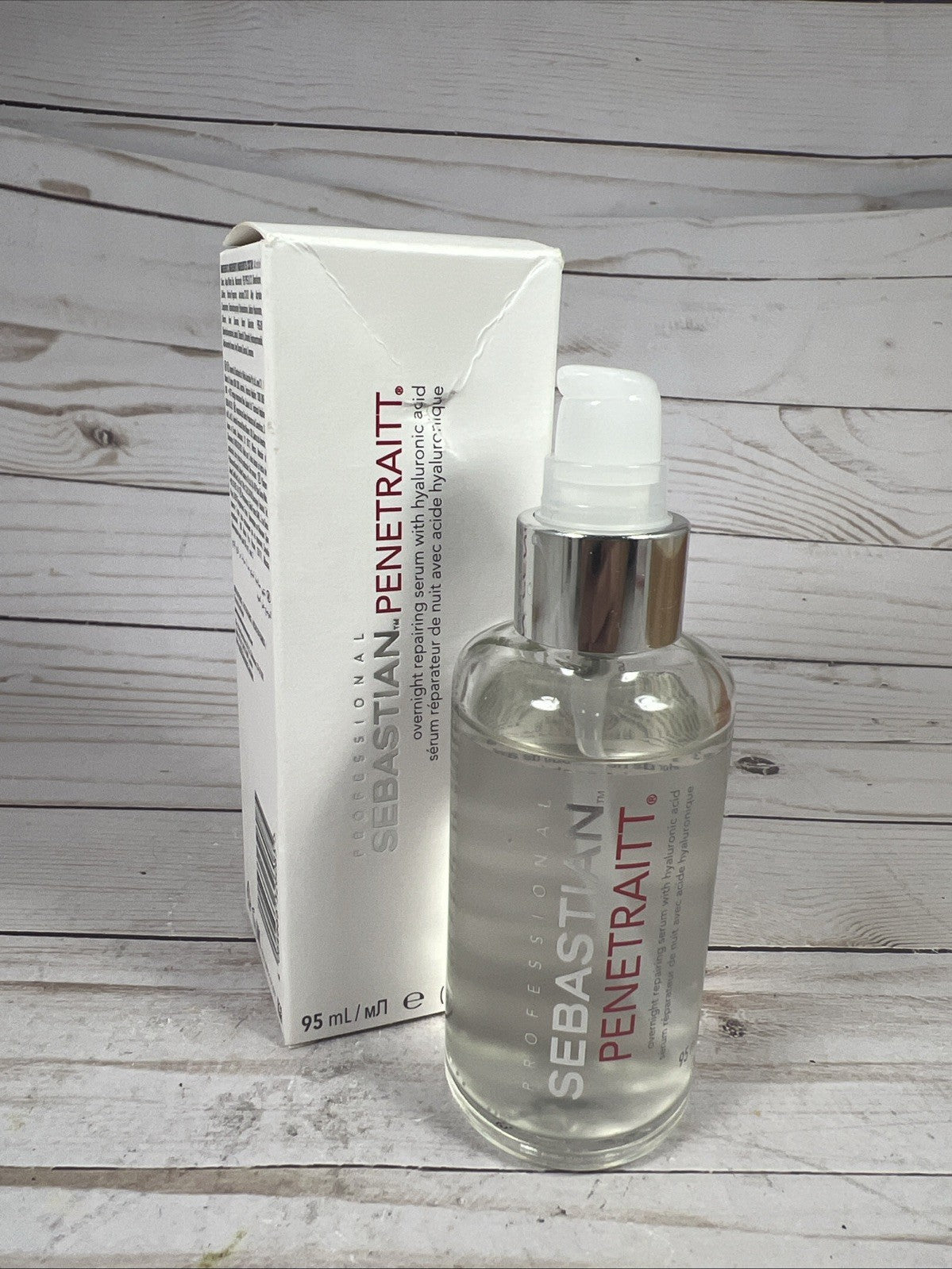 Sebastian Penetraitt Overnight Hair Repair Serum with Hyaluronic Acid 3.2oz