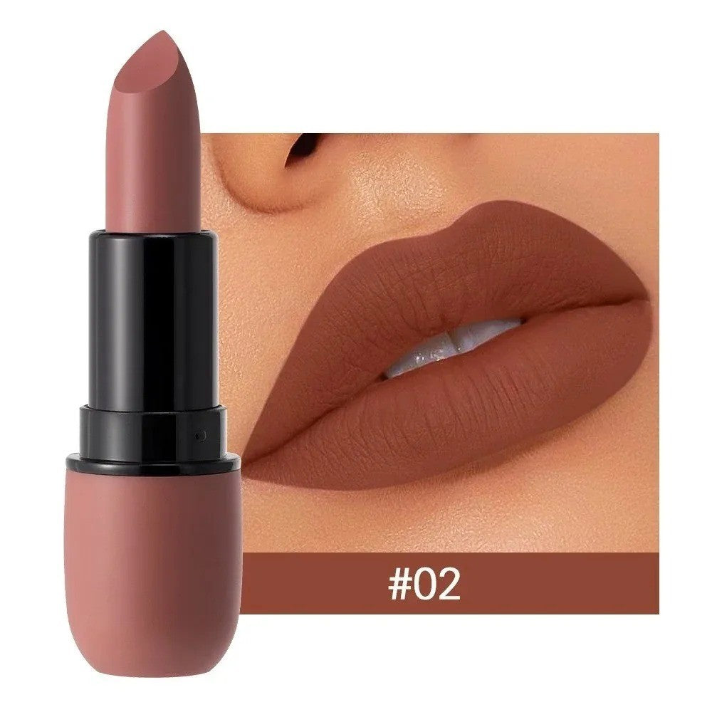 Matte Lipstick 6-Color Set Long-Lasting Waterproof Lip Color Velvet Finish