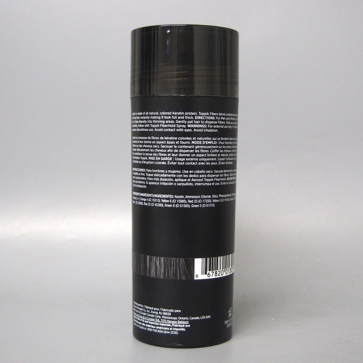 DUO Toppik Black Giant Size 55gr / 1.94oz & Regular 12gr/0.42oz