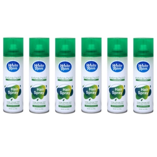 6 Pack Unscented Extra Hold Aerosol Hairspray - 7 Oz Each