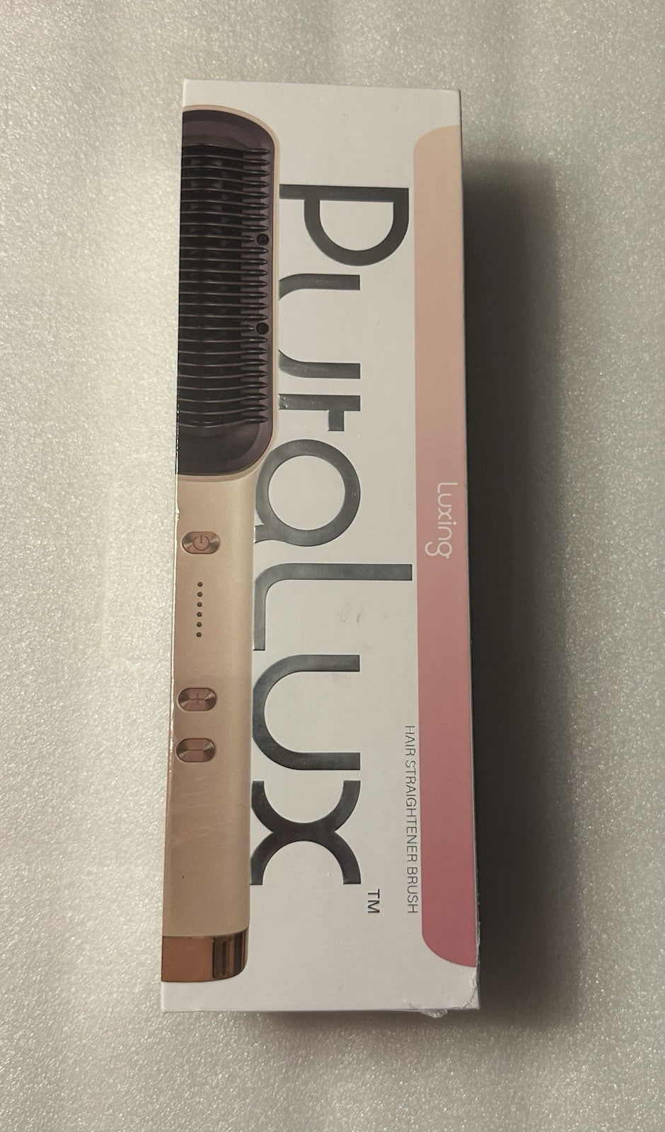 Hair Straightener Brush with 5 Temperature Settings, Ceramic Coating, Fast Heat