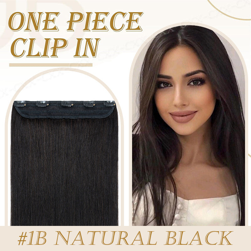 Full Head Clip-In Hair Extensions - 100% Virgin Remy Human Hair Blonde