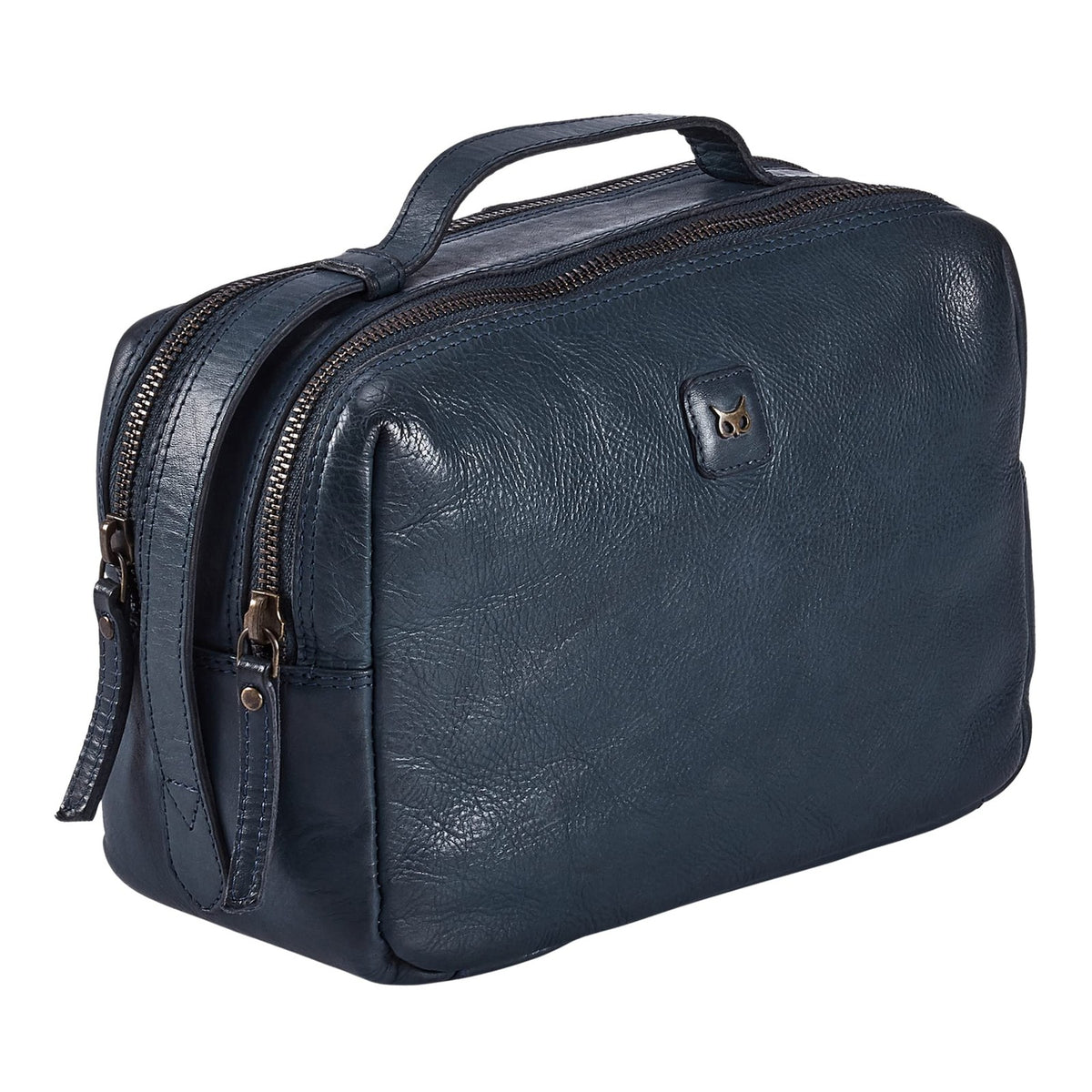 Leather Toiletry Bag Dopp Kit for Men Women Travel Organizer