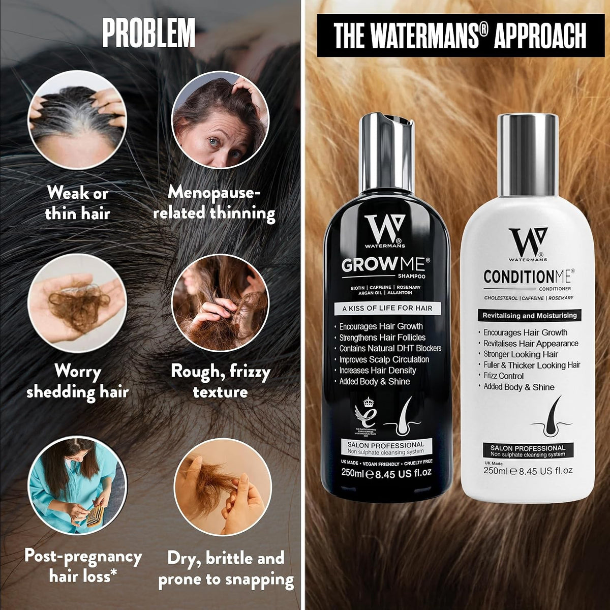 Biotin Shampoo & Conditioner Set with Argan Oil
