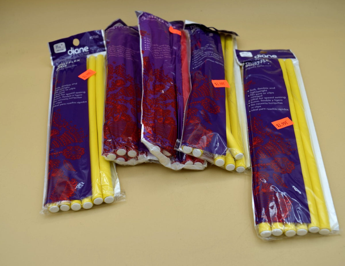 6 Pack Hair Perm Rods - Twist Flex Curling Rods for Perm Styling