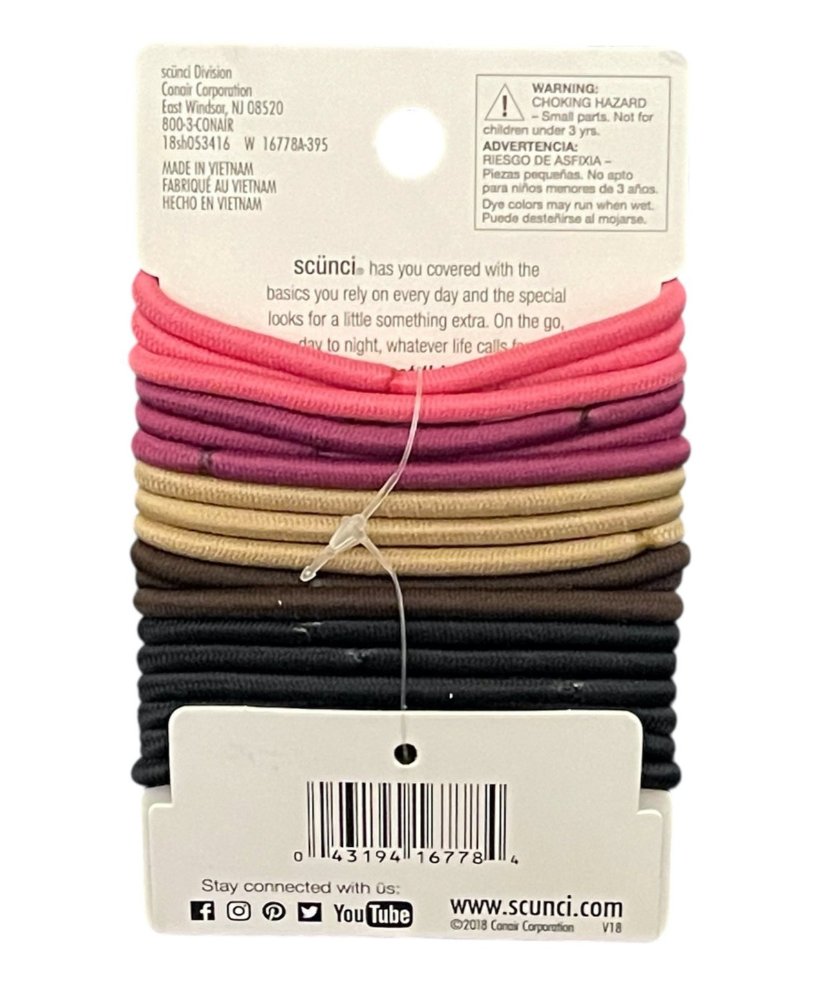 Scunci No damage Medium Hold Hairties 18 pack