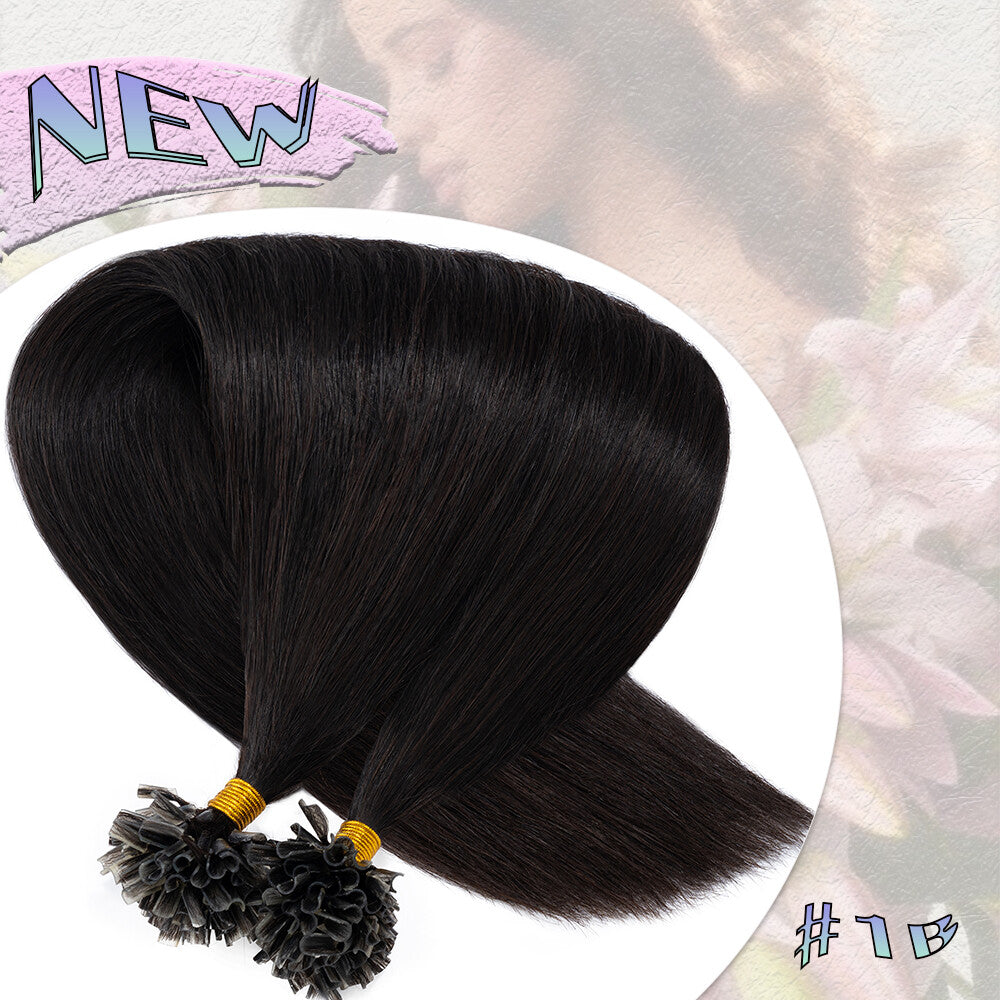 Pre Bonded Keratin Hair Extensions - Human Hair Remy U Tip Thick Strands