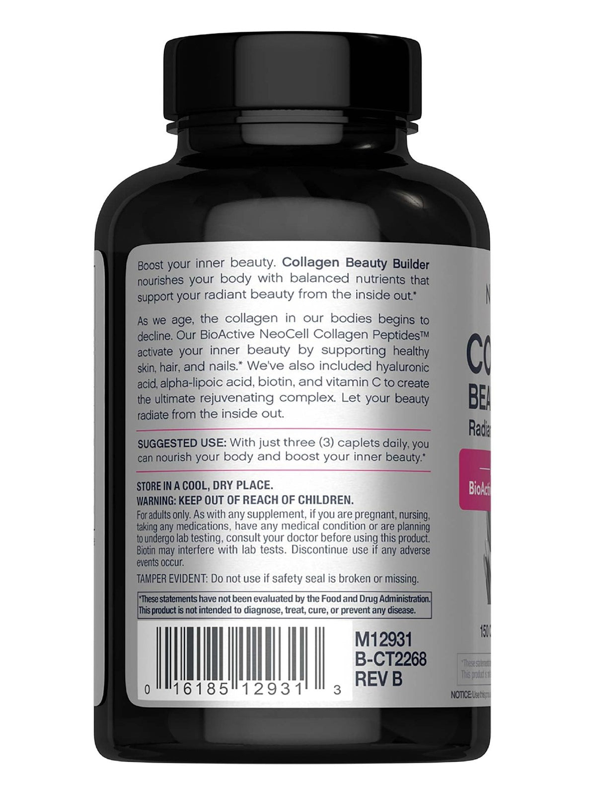 Collagen Beauty Builder Pills with Hyaluronic Acid & Biotin - 150 Count