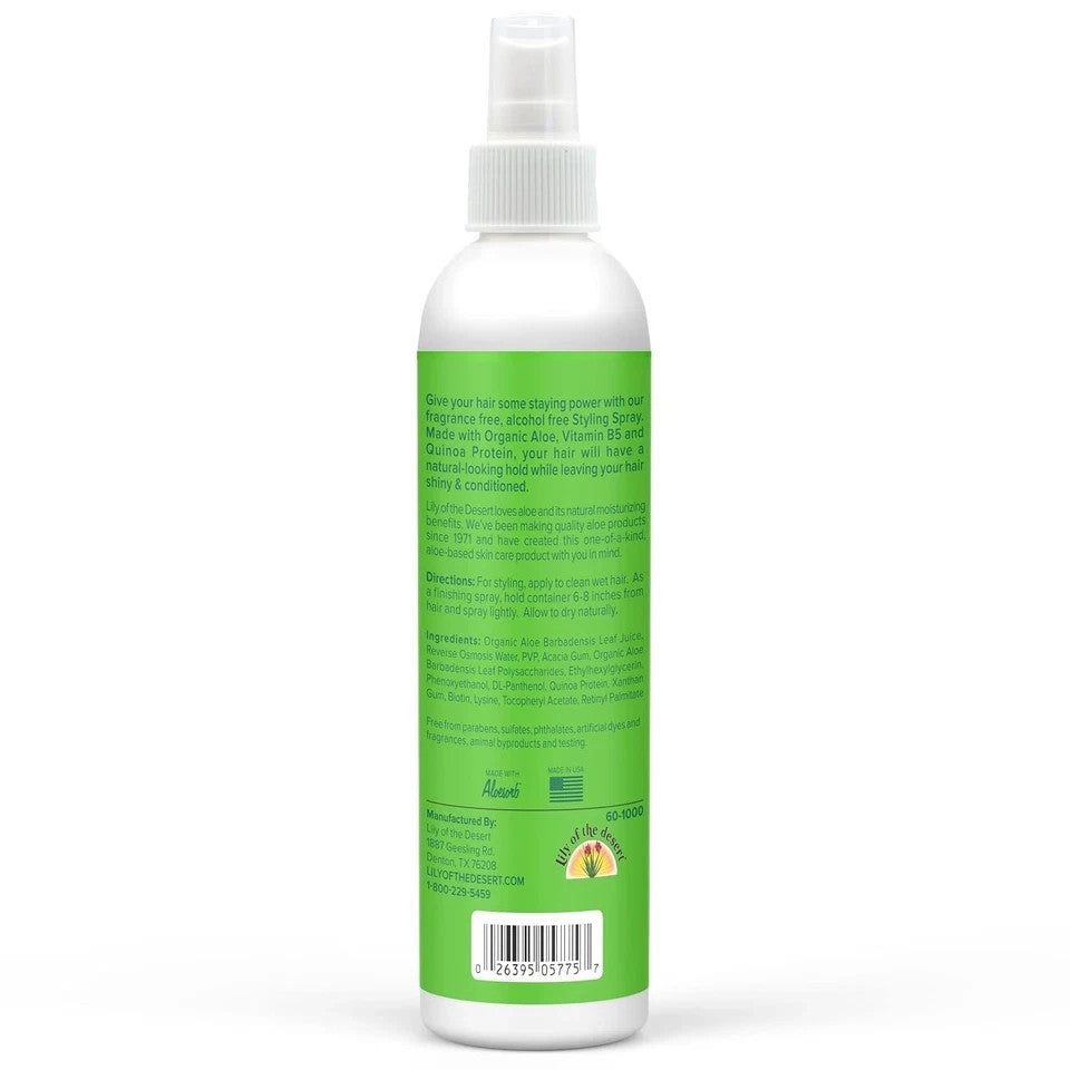 Natural Hold Hair Spray - Aloe Vera Formula, 8 fl oz, Pack of 6
