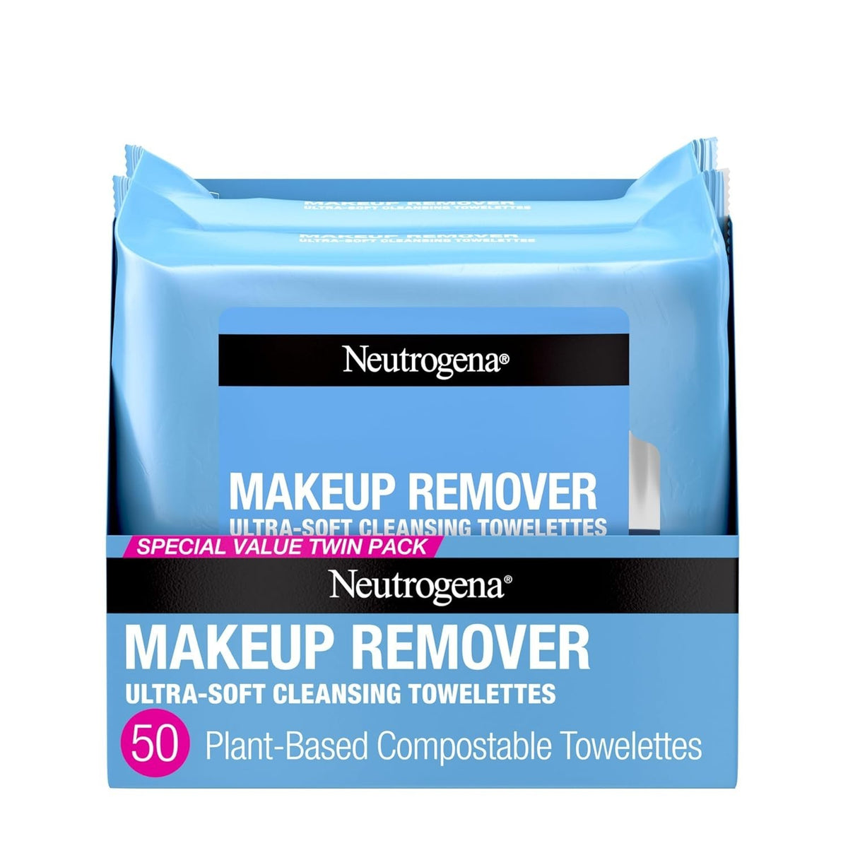 Neutrogena Ultra-Soft Facial Cleansing Wipes Twin Pack - 50 Count
