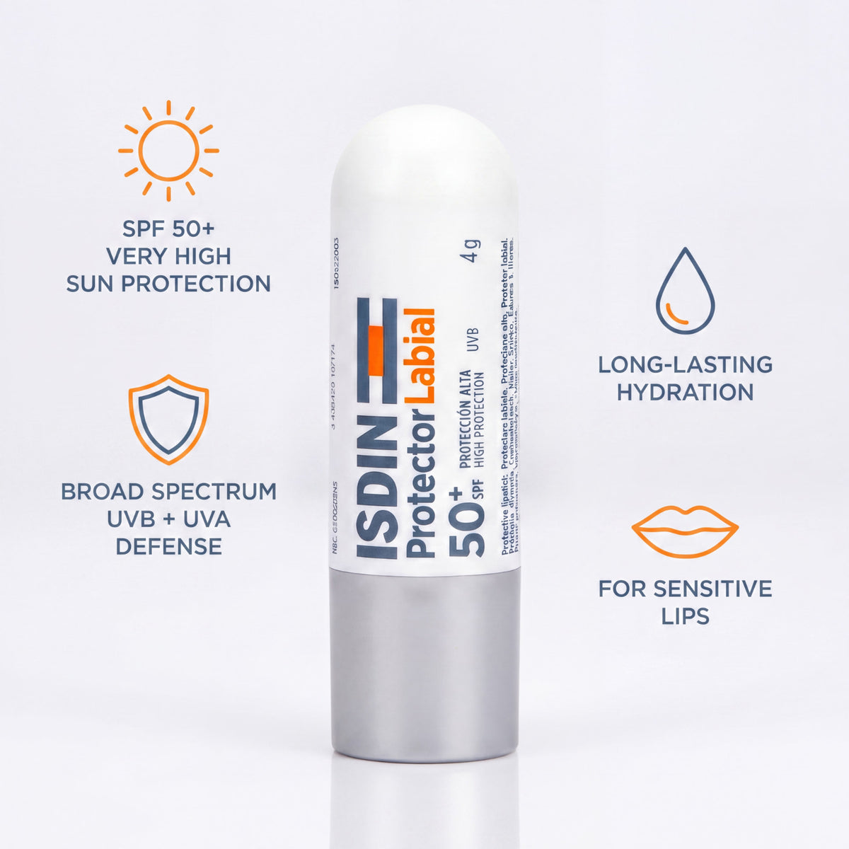 Lip Balm SPF50+ Stick 2 Pack - Hydrating Sunscreen for Lips